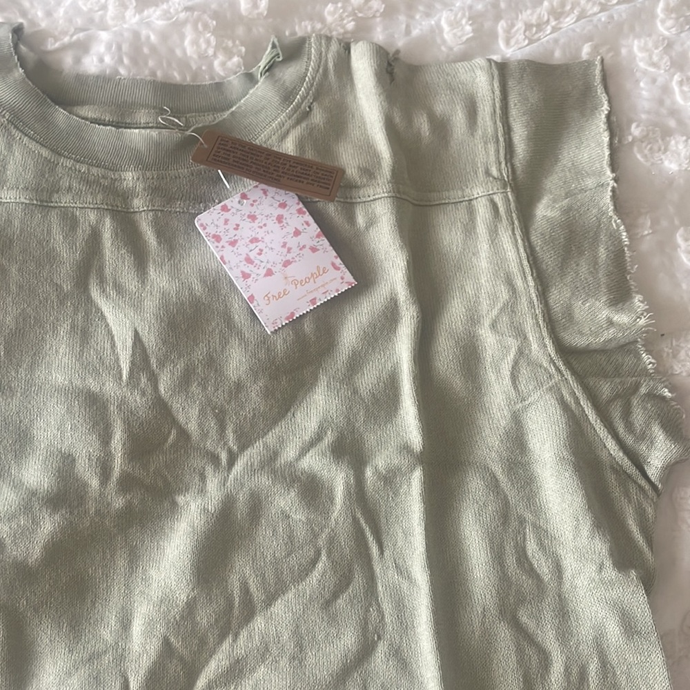 ✨NEW!✨Free People Warrior Tee in Sage - Picture 10 of 13